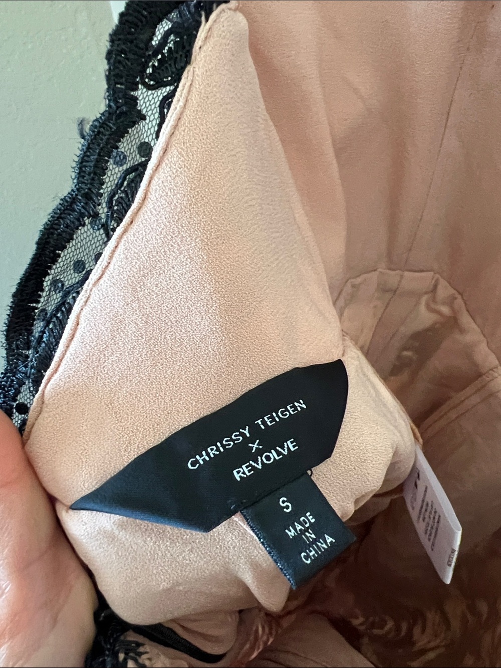 Chrissy Teigan x revolve black beaded embroidered pant jumpsuit - Picture 7 of 8